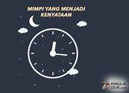 Mimpi Menjadi Kenyataan Pertanda